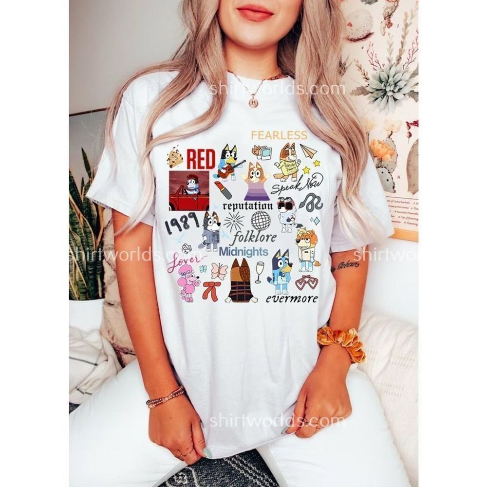 The Blueydad The Eras Tour Retro Music Fan Graphic Unisex T-Shirt